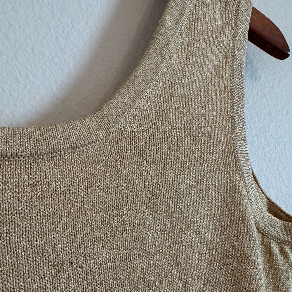 St John basic Tank Top. - Gold - size Small - Picture 8 of 13